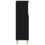 Armario de baño madera contrachapada negro 30x30x100 cm de vidaXL, Muebles de baño - Ref: Foro24-819805, Precio: 67,14 €, Des...