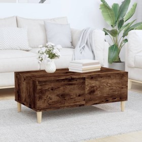 Smoked oak plywood coffee table 90x50x36.5 cm by vidaXL, Coffee table - Ref: Foro24-821113, Price: 46,08 €, Discount: %