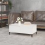 Couchtisch aus glänzend weißem Sperrholz, 90 x 50 x 36,5 cm von vidaXL, Couchtisch - Ref: Foro24-821118, Preis: 50,55 €, Raba...