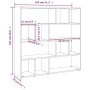 Bookshelf/space divider black 105x24x102 cm by vidaXL, Room dividers - Ref: Foro24-823246, Price: 68,20 €, Discount: %