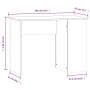 Schwarzer Sperrholzschreibtisch 100x55x75 cm von vidaXL, Schreibtische - Ref: Foro24-823025, Preis: 67,02 €, Rabatt: %