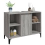 Sonoma gray plywood sink cabinet 80x33x60 cm by vidaXL, bathroom vanities - Ref: Foro24-821298, Price: 65,56 €, Discount: %