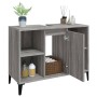 Sonoma gray plywood sink cabinet 80x33x60 cm by vidaXL, bathroom vanities - Ref: Foro24-821298, Price: 65,56 €, Discount: %