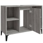 Armario de lavabo madera contrachapada gris Sonoma 80x33x60 cm de vidaXL, Tocadores de baño - Ref: Foro24-821298, Precio: 62,...