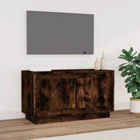 Mueble para TV madera contrachapada roble ahumado 80x35x45 cm de vidaXL, Muebles TV - Ref: Foro24-819857, Precio: 49,11 €, De...