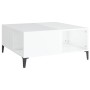 Plywood white glossy coffee table 80x80x36.5 cm by vidaXL, Coffee table - Ref: Foro24-821102, Price: 72,55 €, Discount: %