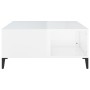 Plywood white glossy coffee table 80x80x36.5 cm by vidaXL, Coffee table - Ref: Foro24-821102, Price: 72,55 €, Discount: %