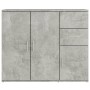 Betongraues Sperrholz-Sideboard 91 x 29,5 x 75 cm von vidaXL, Sideboards - Ref: Foro24-823273, Preis: 78,77 €, Rabatt: %