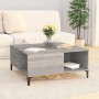 Sonoma gray plywood coffee table 80x80x36.5 cm by vidaXL, Coffee table - Ref: Foro24-821106, Price: 50,80 €, Discount: %