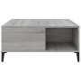 Sonoma gray plywood coffee table 80x80x36.5 cm by vidaXL, Coffee table - Ref: Foro24-821106, Price: 50,80 €, Discount: %