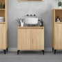 Sonoma oak plywood washbasin cabinet 58x33x60 cm by vidaXL, bathroom vanities - Ref: Foro24-821263, Price: 56,77 €, Discount: %