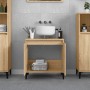 Sonoma oak plywood washbasin cabinet 58x33x60 cm by vidaXL, bathroom vanities - Ref: Foro24-821263, Price: 56,77 €, Discount: %