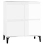 Hochglanzweißes Sperrholz-Sideboard 60x35x70 cm von vidaXL, Sideboards - Ref: Foro24-821166, Preis: 67,93 €, Rabatt: %