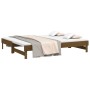 Sofá cama extraíble madera de pino marrón miel 2x(80x200) cm de vidaXL, Camas y somieres - Ref: Foro24-823387, Precio: 132,75...