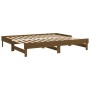 Sofá cama extraíble madera de pino marrón miel 2x(80x200) cm de vidaXL, Camas y somieres - Ref: Foro24-823387, Precio: 132,75...