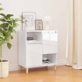 Bright white plywood sideboard 60x35x70 cm by vidaXL, Sideboards - Ref: Foro24-821142, Price: 66,13 €, Discount: %