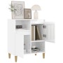 Sideboard aus glänzendem weißem Sperrholz 60x35x70 cm von vidaXL, Sideboards - Ref: Foro24-821142, Preis: 66,13 €, Rabatt: %