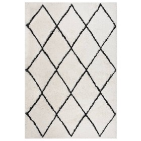 Black and cream long pile rug 160x230 cm by vidaXL, Rugs - Ref: Foro24-342149, Price: 80,99 €, Discount: %