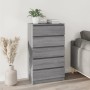 Cajonera de madera contrachapada gris Sonoma 60x36x103 cm de vidaXL, Cajoneras - Ref: Foro24-823022, Precio: 123,09 €, Descue...