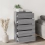 Cajonera de madera contrachapada gris Sonoma 60x36x103 cm de vidaXL, Cajoneras - Ref: Foro24-823022, Precio: 123,09 €, Descue...