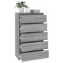 Cajonera de madera contrachapada gris Sonoma 60x36x103 cm de vidaXL, Cajoneras - Ref: Foro24-823022, Precio: 123,09 €, Descue...