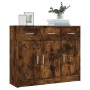 Sideboard aus geräuchertem Eichenholzwerkstoff, 91 x 28 x 75 cm von vidaXL, Sideboards - Ref: Foro24-823013, Preis: 100,81 €,...