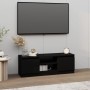 Mueble de TV con puerta negro 102x30x36 cm de vidaXL, Muebles TV - Ref: Foro24-823351, Precio: 50,90 €, Descuento: %