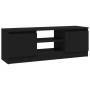 Mueble de TV con puerta negro 102x30x36 cm de vidaXL, Muebles TV - Ref: Foro24-823351, Precio: 50,90 €, Descuento: %