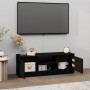 Mueble de TV con puerta negro 102x30x36 cm de vidaXL, Muebles TV - Ref: Foro24-823351, Precio: 50,90 €, Descuento: %