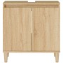 Sonoma oak plywood washbasin cabinet 58x33x60 cm by vidaXL, bathroom vanities - Ref: Foro24-821255, Price: 56,76 €, Discount: %