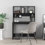 Escritorio con estantes madera contrachapada negro 102x45x148cm de vidaXL, Escritorios - Ref: Foro24-823001, Precio: 83,99 €,...