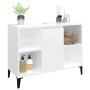 Glossy white plywood sink cabinet 80x33x60cm by vidaXL, bathroom vanities - Ref: Foro24-821294, Price: 64,99 €, Discount: %