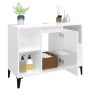 Glossy white plywood sink cabinet 80x33x60cm by vidaXL, bathroom vanities - Ref: Foro24-821294, Price: 64,99 €, Discount: %