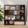 Brown oak shelving/space divider 105x24x102 cm by vidaXL, Room dividers - Ref: Foro24-823252, Price: 75,81 €, Discount: %