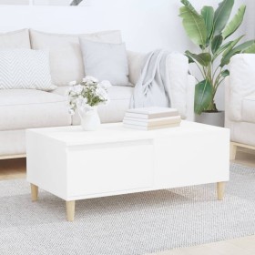 Mesa de centro madera contrachapada blanco 90x50x36,5 cm de vidaXL, Mesas de centro - Ref: Foro24-821108, Precio: 47,99 €, De...