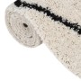 Alfombra de pelo largo negro y crema 160x230 cm de vidaXL, Alfombras - Ref: Foro24-342149, Precio: 80,44 €, Descuento: %