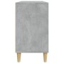 Armario de lavabo madera contrachapada gris hormigón 80x33x60cm de vidaXL, Tocadores de baño - Ref: Foro24-821288, Precio: 74...