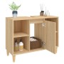 Sonoma oak plywood washbasin cabinet 80x33x60 cm by vidaXL, bathroom vanities - Ref: Foro24-821287, Price: 72,98 €, Discount: %