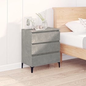 Concrete gray plywood sideboard 60x35x70 cm by vidaXL, Sideboards - Ref: Foro24-823052, Price: 48,04 €, Discount: %