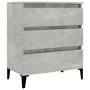 Concrete gray plywood sideboard 60x35x70 cm by vidaXL, Sideboards - Ref: Foro24-823052, Price: 58,35 €, Discount: %