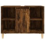 Smoked oak plywood sink cabinet 80x33x60cm by vidaXL, bathroom vanities - Ref: Foro24-821289, Price: 91,78 €, Discount: %