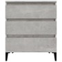 Concrete gray plywood sideboard 60x35x70 cm by vidaXL, Sideboards - Ref: Foro24-823052, Price: 58,35 €, Discount: %