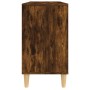 Smoked oak plywood sink cabinet 80x33x60cm by vidaXL, bathroom vanities - Ref: Foro24-821289, Price: 91,78 €, Discount: %