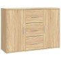 Aparador de madera contrachapada roble Sonoma 91x29,5x65 cm de vidaXL, Aparadores - Ref: Foro24-823345, Precio: 74,60 €, Desc...