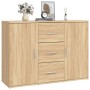 Aparador de madera contrachapada roble Sonoma 91x29,5x65 cm de vidaXL, Aparadores - Ref: Foro24-823345, Precio: 74,60 €, Desc...