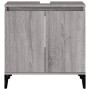 Armario de lavabo madera contrachapada gris Sonoma 58x33x60 cm de vidaXL, Tocadores de baño - Ref: Foro24-821266, Precio: 53,...