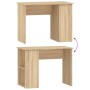 Escritorio de madera contrachapada roble Sonoma 100x55x75 cm de vidaXL, Escritorios - Ref: Foro24-823027, Precio: 79,99 €, De...