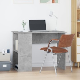 Plywood gray concrete desktop 100x55x75 cm by vidaXL, Desks - Ref: Foro24-823028, Price: 69,27 €, Discount: %