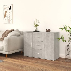 Sideboard aus grauem Betonsperrholz 91x29,5x65 cm von vidaXL, Sideboards - Ref: Foro24-823346, Preis: 81,99 €, Rabatt: %