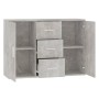 Aparador de madera contrachapada gris hormigón 91x29,5x65 cm de vidaXL, Aparadores - Ref: Foro24-823346, Precio: 83,33 €, Des...